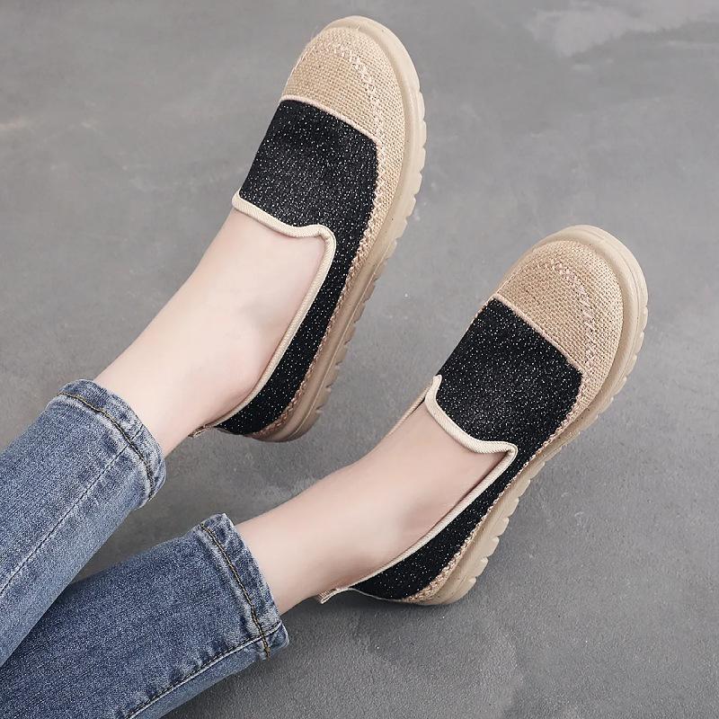 Processing Customized Women's Summer New One-pedal Lazy Shoes with Soft Soles, Comfortable and Casual Versatile Xiaoxiangfeng Fisherman Shoes