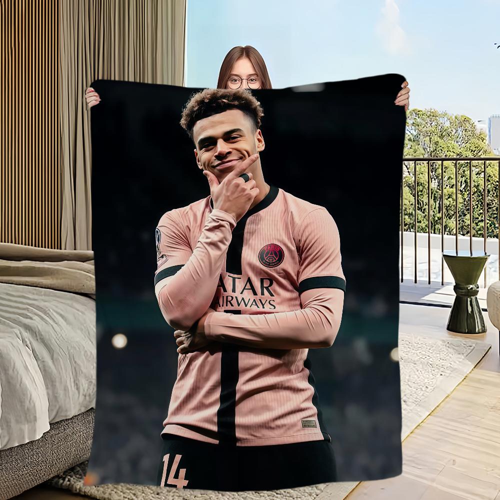 Famous Athlete Blanket Soft Comfortable Nap Plush Suitable For Iiving Room Office Bedroom D-Desire Football D-Doue Home Kid Gift