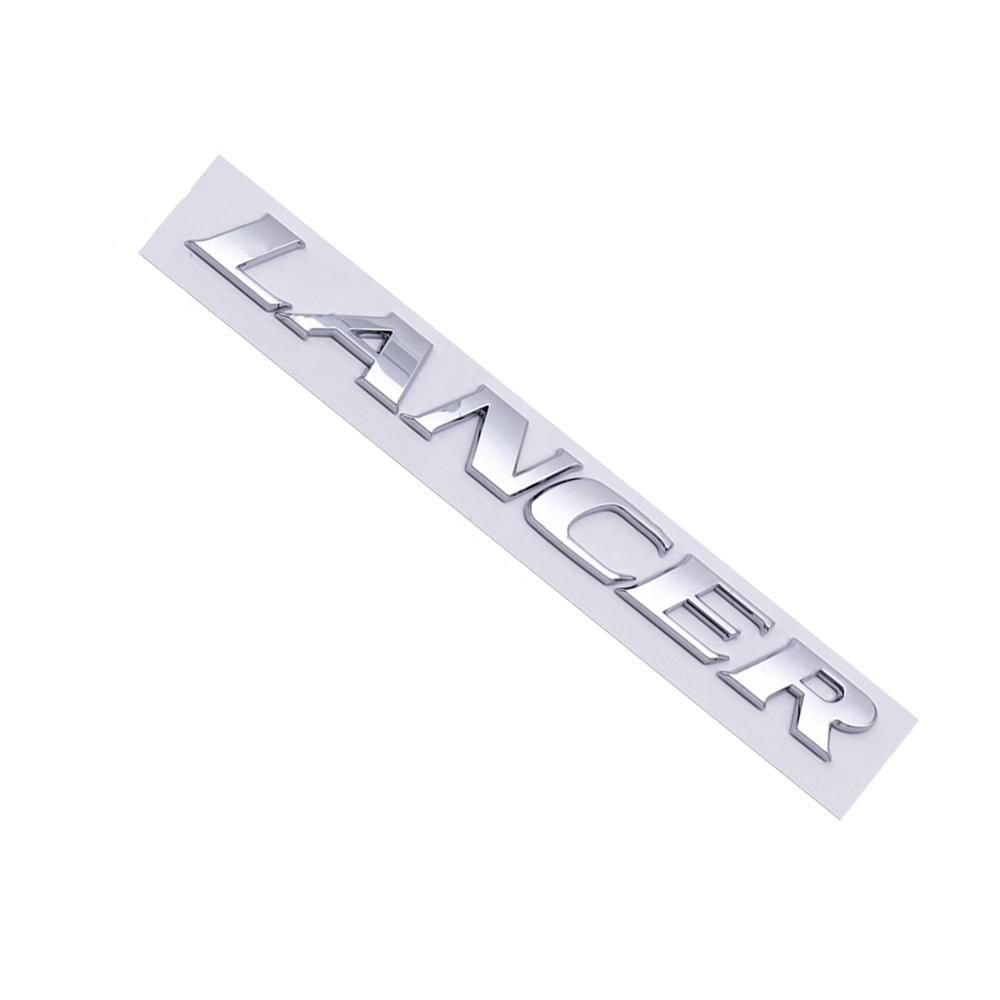 Car Trunk ABS Letters Logo Words Badge Emblem Decals Sticker For Mitsubishi Lancer Evolution 4 5 6 7 8 9 X EX EVO Accessories