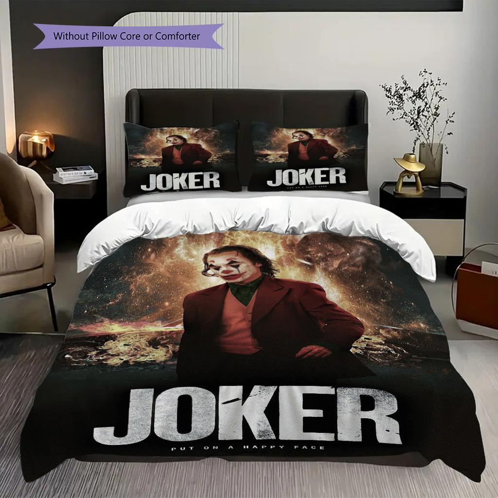 Joker Dark Clown'S Tale Threepiece Set 1 Duvet Cover 2 Pillowcase Without Core Duvet Cover And Pillowcase Soft And Comfortable