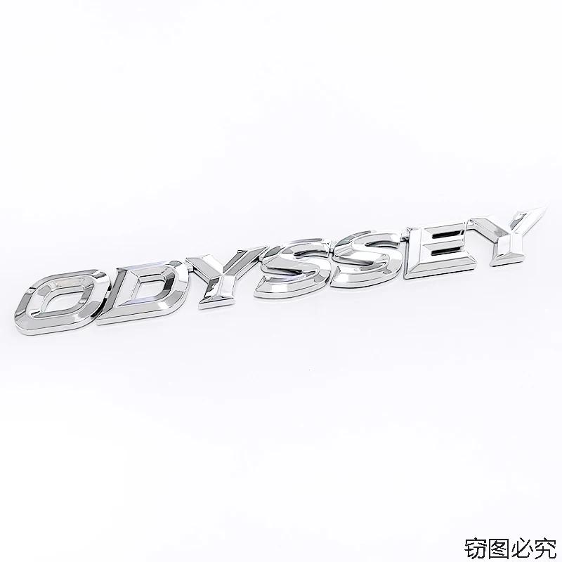 

ABS Car Letters Stickers for Honda ODYSSEY Logo Decals Auto Side Rear Trunk 3D Emblem Badge Modification Styling Decoration серебряный