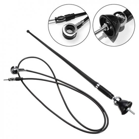 16" Universal Mount Swivel Base Car Radio AM/FM Amplified Signal Antenna Aerial