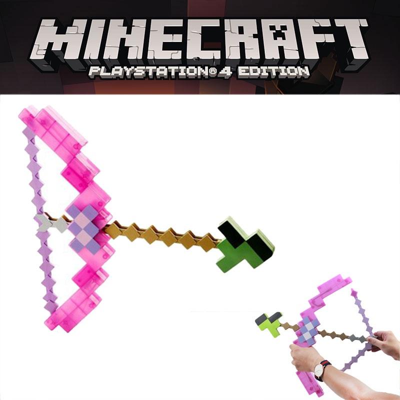 Minecraft Pink Bow And Arrow Toy For Kids Plastic Material 38*35.5cm Packaging Size