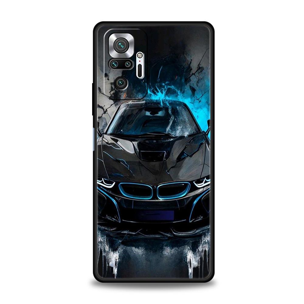 Cool Sports Car Phone Case For Xiaomi Redmi Note 14 13 5G 10 11 12 Pro Plus 4G 14C 13C 12C 10C Black Cover