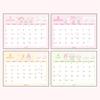 Sanrio 2025 My Melody Ring Desk Calendar with Schedule 451266 Calendar, Stickers,