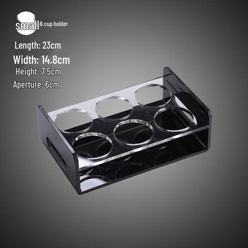 Goldener 8-Fächer-Oktogonaler Glashalter