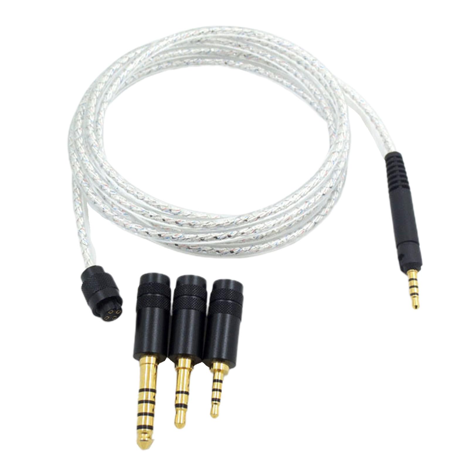 

1.5m Headset Cable for HD518 HD558 HD598 HD569 HD579 Headphones Cord with Detachable 3Plugs Improve Your Music Pleasure
