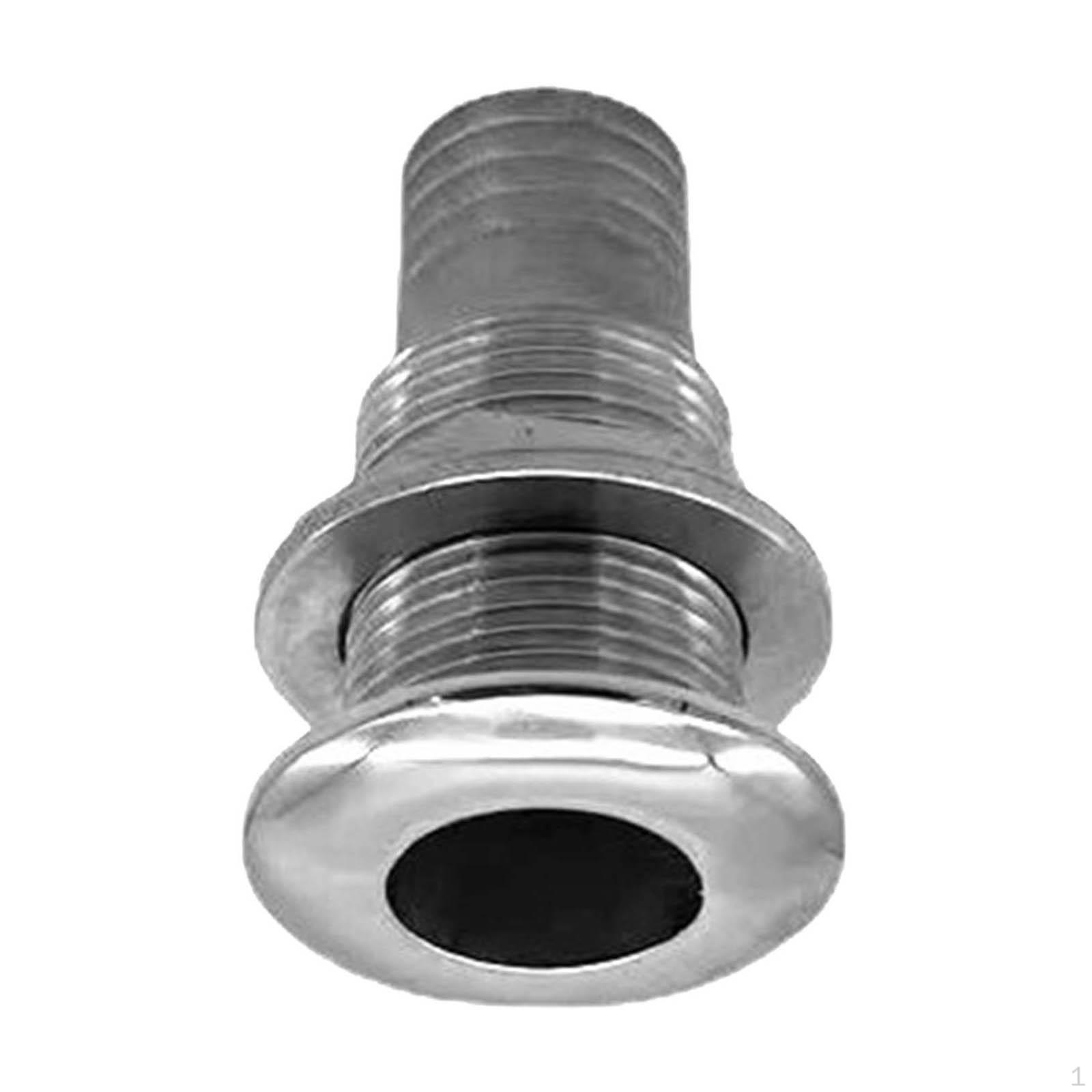 Marine Thru Hull Fitting Drain Vent Stainless Outlet for Boats Caravans Boat Accessories 20mm