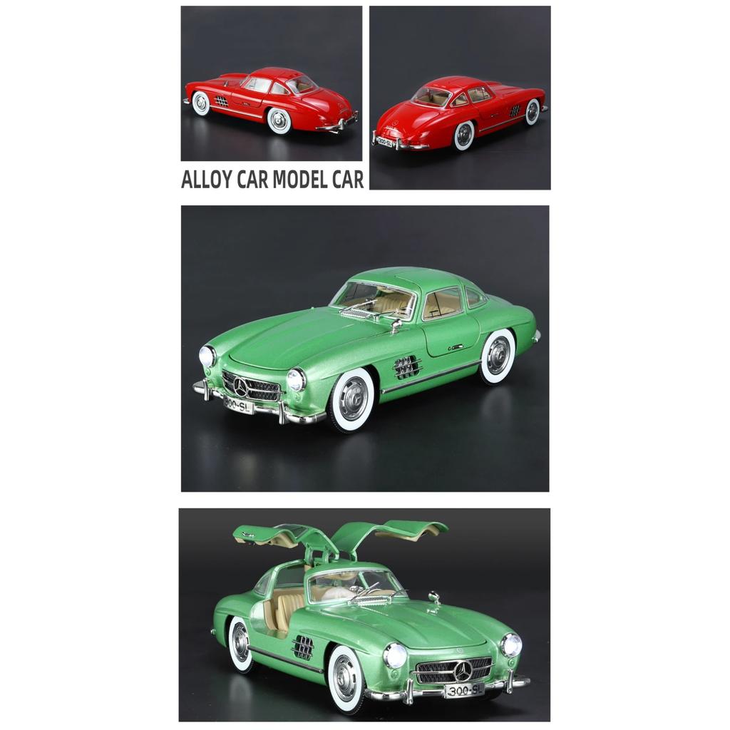 1/24 Benz 300SL 1936 Classic Car Alloy Diecast Car Model Sound Light Children's Toy Collectibles Hobbies Birthday Gifts