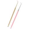 2pcs B6 Lash Perm Lift Tools Curved Tip Short Comb Stainless Steel Lash Separation Rod