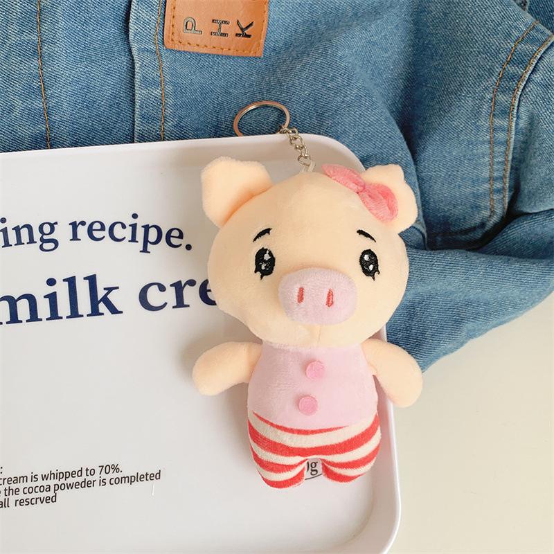 Couple Pig Plush Doll Cartoon Cute Doll Pendant Mini Crawler Doll Children's Toys