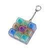 Explosive Transparent Shaft Tester Button Decompression Keychain Pendant Fingertip Pressing Luminous Fingertip Button Toy