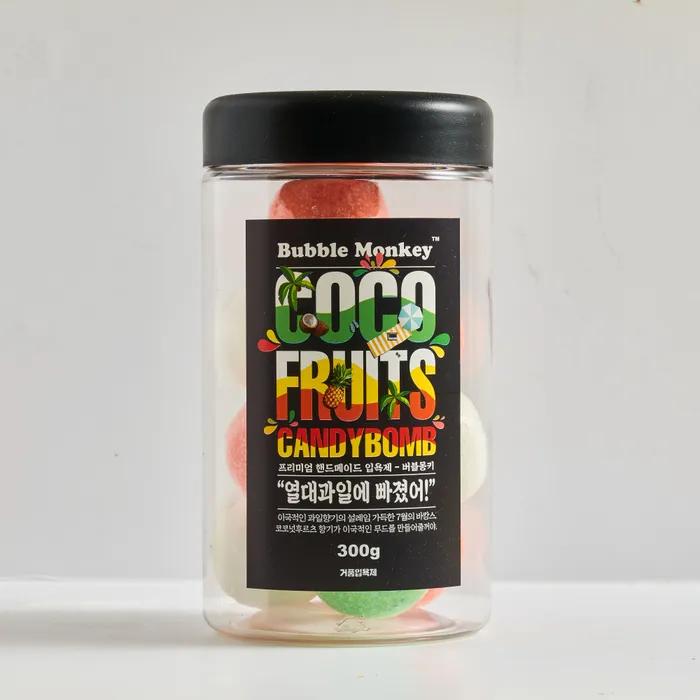 Bubble Monkey Coco Fruit Candy Bomb Bubble Bath Bath Bomb 30gx10ea