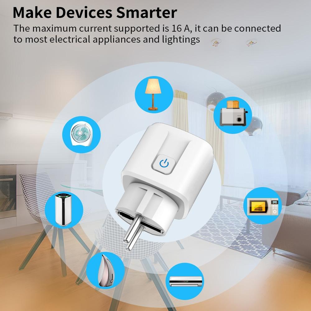 HomeKit Wifi Smart Socket EU Plug Power Monitor Remote Control SmartLife APP Works with HomeKit