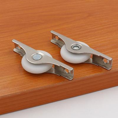 Nylon Sliding Door Bottom Pulley Silver Slotted Door Wheel Durable Sliding Door Track Wheel  Worker