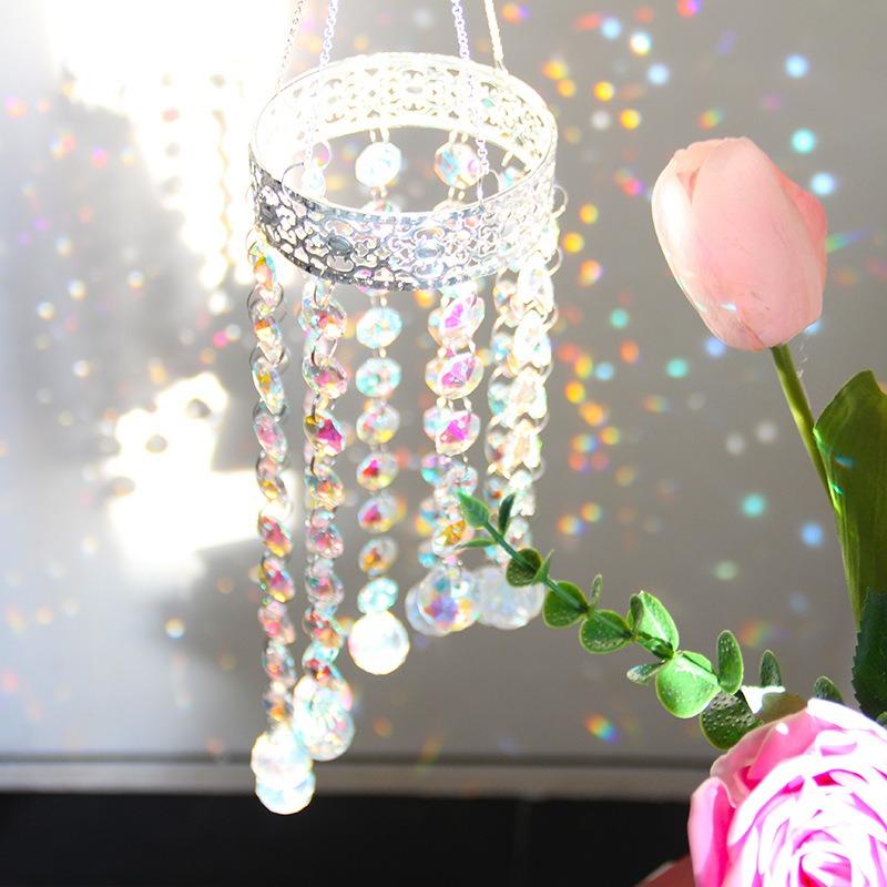 Modern Wind Chimes Aesthetic Crystal Wind Chime Minimalist Interior Sun Catchers Luxury Decorative Pendant Home Decorations