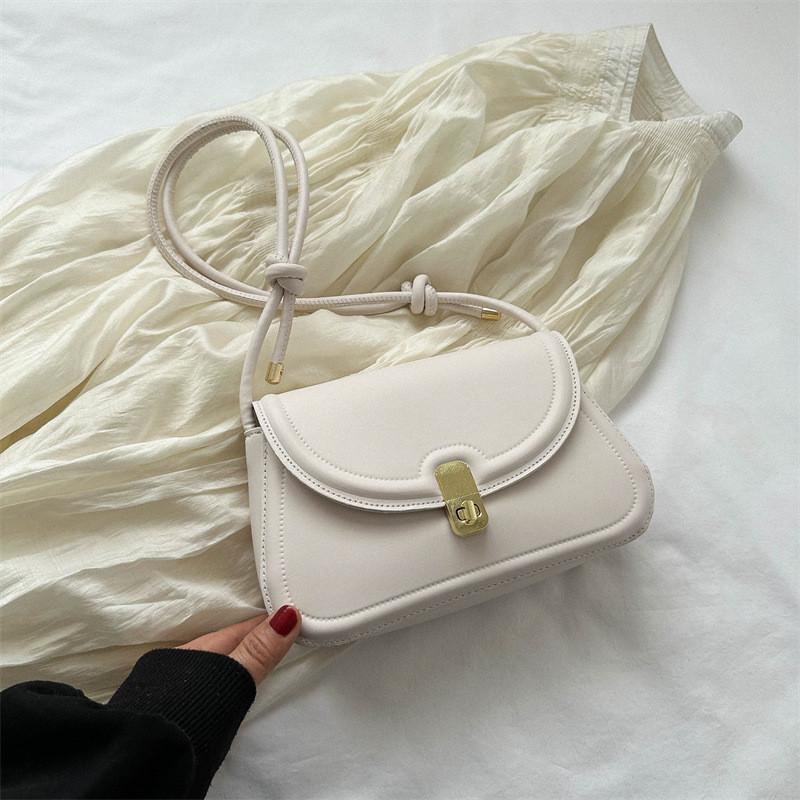 Vintage Chic Pu Crossbody Bag 2023 Summer Fashion Mid-size Square Bag