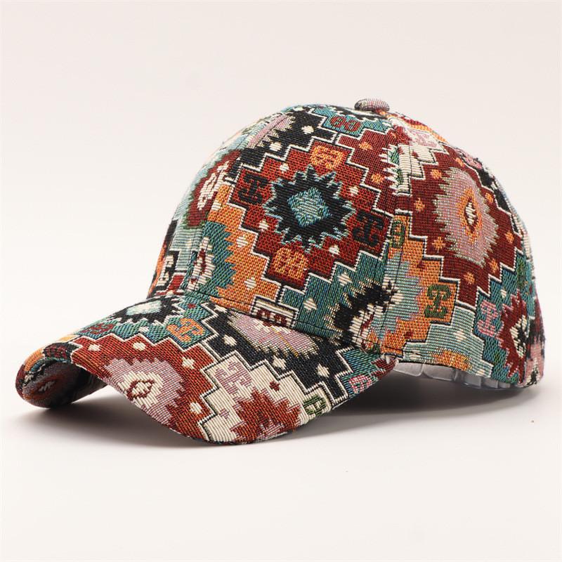 

Бейсболка в культурном стиле с ветрозащитной функцией и регулируемым ремешком для повседневной носки Style 1