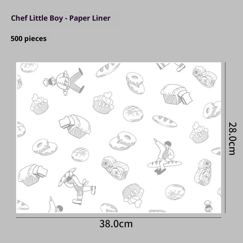 

New 500Pcs Oil-absorbing Kitchen Oil-proof Wax Paper Fries Fried Chicken Oil-absorbing Paper Bread Bake Separating Pad Paper