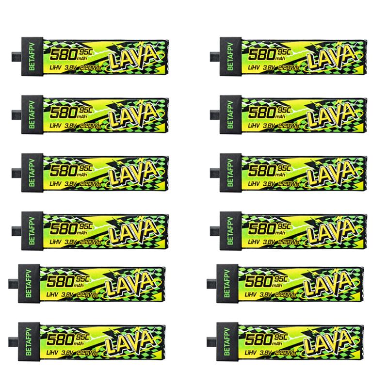 BETAFPV LAVA II 580mAh 1S Battery BT2.0 For Air75, Meteor75 Pro Whoop Drone FPV For 6 Ports 1S Battery Charger & Adapter