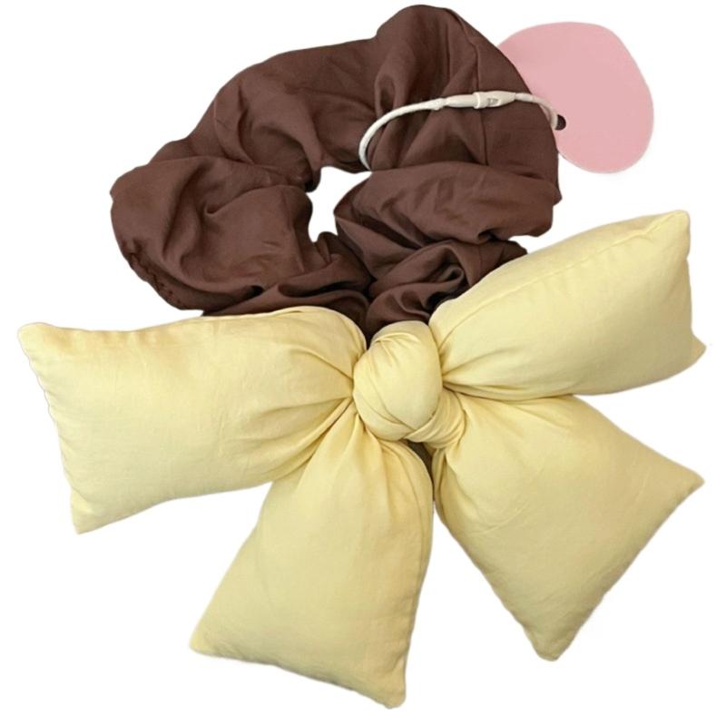 Bowknot Hair Scrunchies Thick Oversized Hair Scrunchy Elegant Hair Rope Scrunchy Women Ponytail Holder