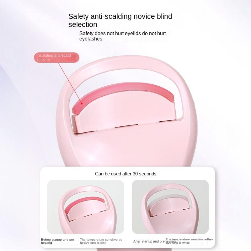 Lasting Curling Electric Eyelash Curler with 3 Temperature Fast Heating Heated Eye Lash Curlers Safe Control Comfortable Grip