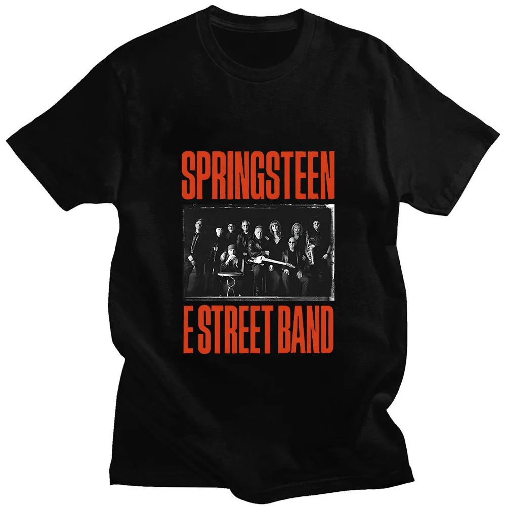 Bruce Springsteen T Graphic Printing Gothic Punk Teeshirt Short Sleeve Oneck Unisex Tshirt Sudaderas Comfortable Tees