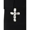 Elegant Oversized Blazer With Crystal Rhinestone Embellishment Loose Fit Office Chic Jacket Women