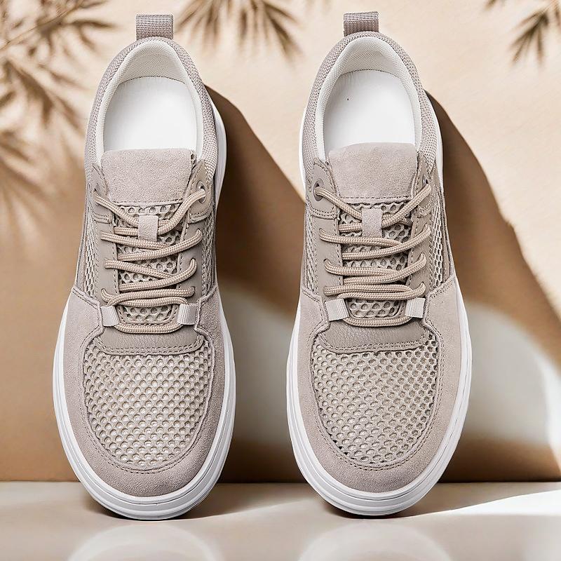 Breathable Men's Summer Shoes New Hollow Casual Mesh Shoes Versatile Soft Sole Sports Sneakers Trendy Tenis Masculino Trainers