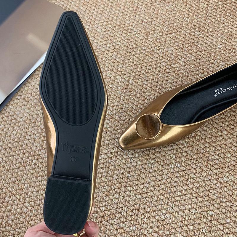 Mode Neu Eingetroffen 2025 Frühling Sommer Damen Ballerinas Mit Schuhen Spitzschuh Schuhwerk Mode Flache Damenballerinas Slipper Damenschuhe