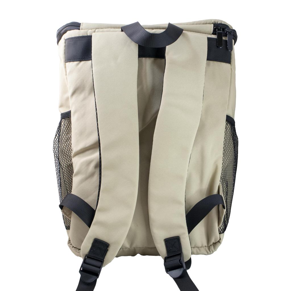 [St.espoir] Insulated Backpack for Camping, Shopping, and Travel - Black, Foldable, Ideal for Carrying Food and Ingredients