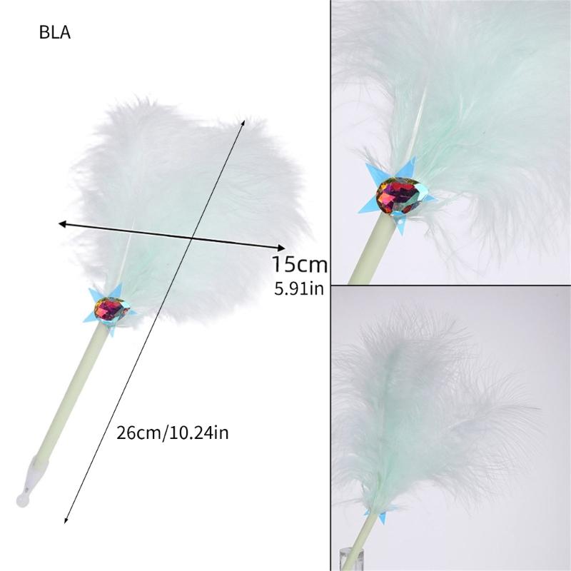 Antiqued Feather Ballpoint Pen Multipurpose Feathered Signing Pen for Student Adult Daily Writing Note Taking Journaling