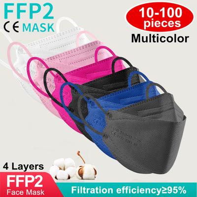 מסיכת פנים היגיינית מאושרת FFp2 Mascarillas מסכות ניתנות לשימוש חוזר מסכת דגים