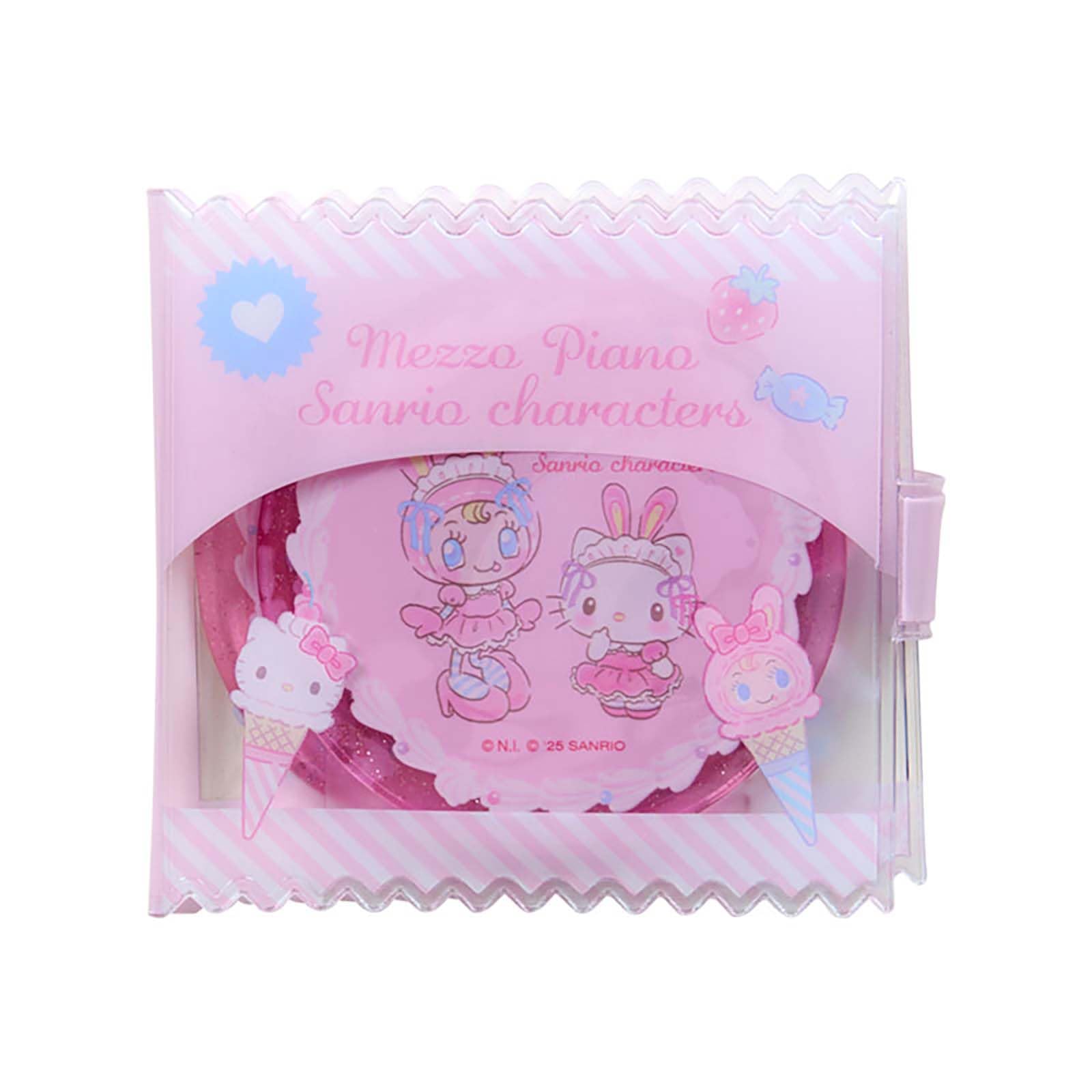 

Sanrio mezzo piano mirror and comb set with Sanrio 329029 case, characters,