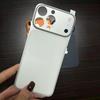Custodia per Telefono con Retro in Metallo AG Opaco Ultra Sottile Per iPhone 16 15 14 13 Pro Max Adesivo Lucido Trasforma Istantaneamente la Cover 17