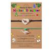Mother Day Bracelet Dinosaur Element Handmade Heart Pendants Adjustable Size Women Wristband Meaningful