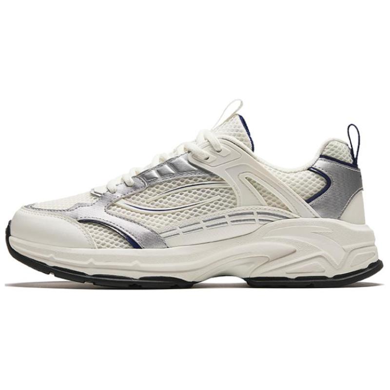 

Anta Millennium Ice Age Slip Resistant Low top Casual Shoes Men s White Silver Sneakers 912428813-2 40.5