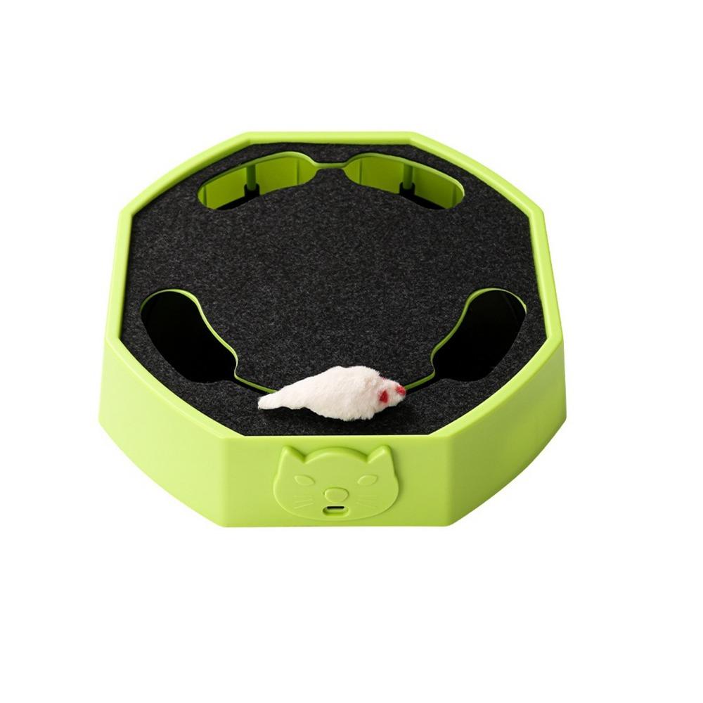 Scratch Resistant Automatic Mouse Follow Toy Adjustable Interactive Cat Toy  For Cats Dogs