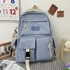Fashion Nylon Backpack Large Capacity Korean Color School Bag Breathable Casual Book Bag Students