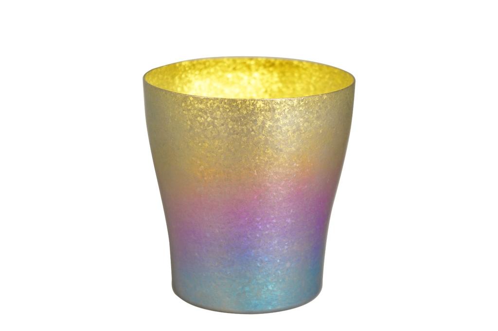 HORIE Titanium Double-walled Tumbler, Koga, 250cc, Made in Japan, Made in Tsubame, Niigata Prefecture (Rainbow Colors) T15KG250-2