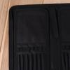 Portable Paint Brush Holder Multifunctional Foldable Cosmetic Storage Bag with Zipper Black Brush Carrying Case Artist Supplies