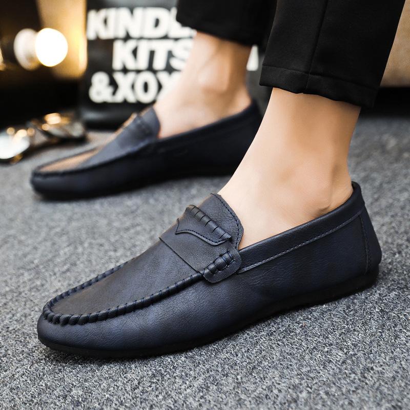 Leather Men Shoes Luxury Brand 2024 Casual Slip On Formal Loafers Men Moccasins Italian Black Male Driving Shoes Men