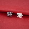 Sterling Silver Star and Heart Large Hole Spacer Beads for DIY Jewelry