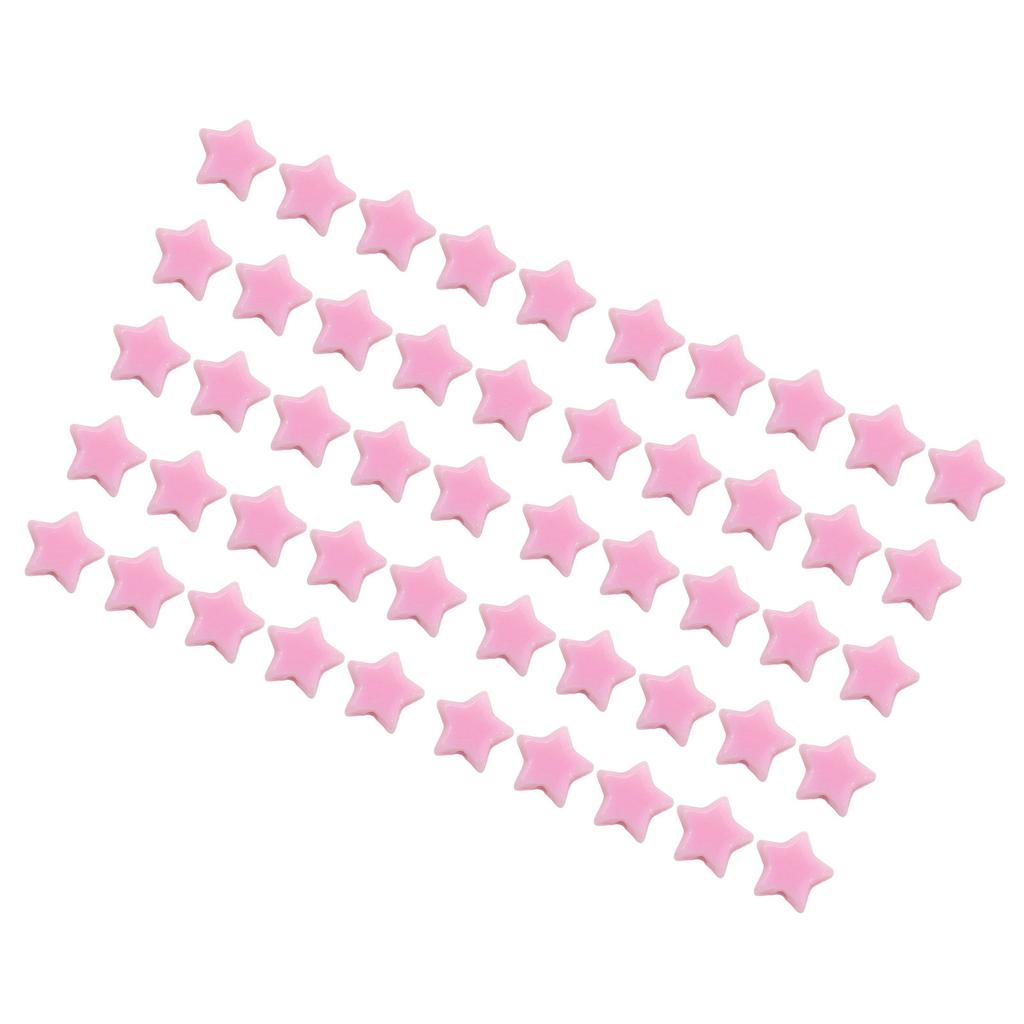 50PCS Star Beads Cute Acrylic Star Loose Beads for DIY Craft Jewelry Making Bracelet Necklace