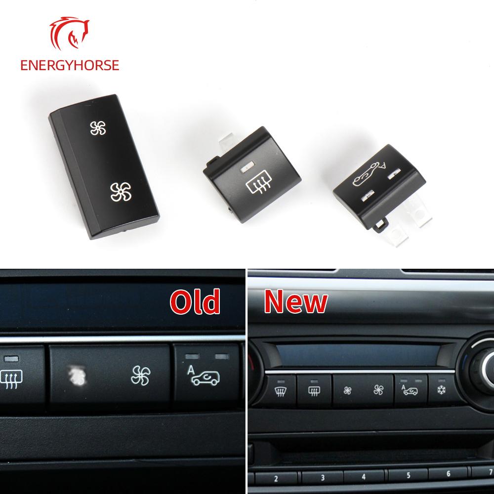 Auto-Klimaanlagenknopf, Lüfterknopf, für BMW X5 E70, Luftzirkulationsabdeckung, Kälteschalterknopf, für BMW E71 E72