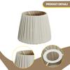 Table Lampshade Bulb Guard Decorative Rustic Floor Light Shade Pleated Replacement for