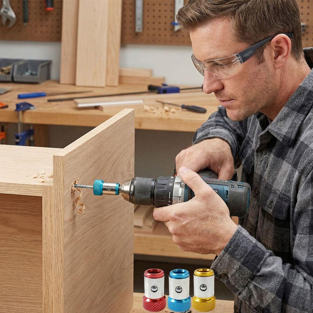 3pcs Magnetic Magnetic Screwdriver Bit Anti-Slip Design Magnetizer Ring  Metal Working