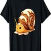 Cute Cinnamon Snail with Happy Face T-Shirt