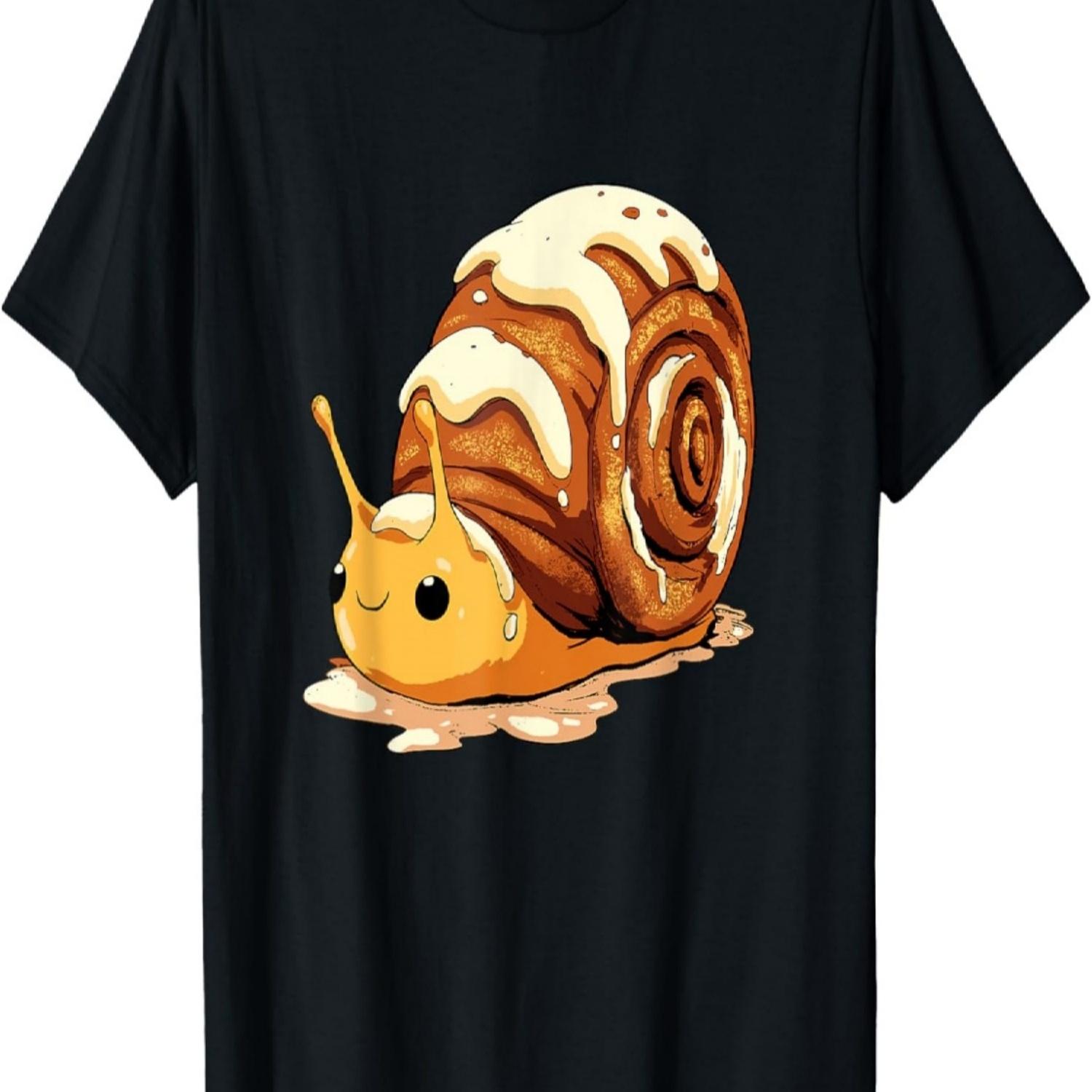 Cute Cinnamon Snail with Happy Face T-Shirt S