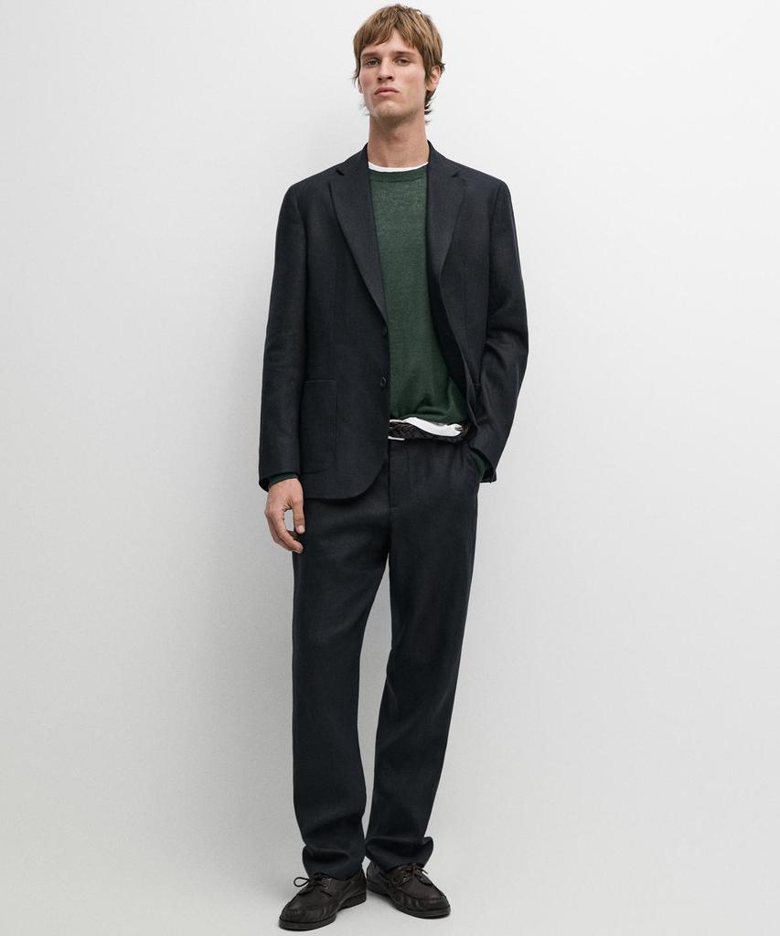Masimodutti Linen Suit Pants